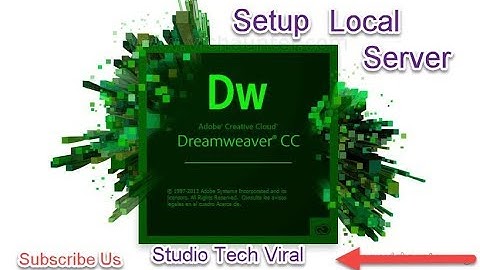 How to Set up Local Server in Dreamweaver | Dreamweaver 2017
