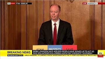 Prof Chris Whitty (CMO) explains Corons Virus Testing in UK as at 25-03-2020