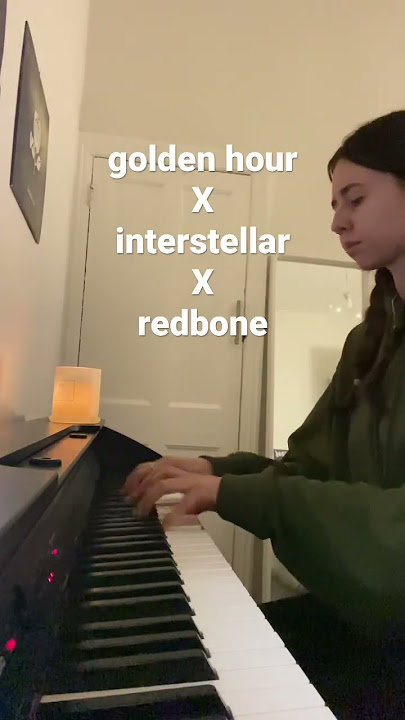 I just really love redbone :) #piano #shorts #goldenhour #interstellar #redbone
