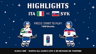 Highlights | Italy vs. Slovakia | 2022 #IIHFWorlds