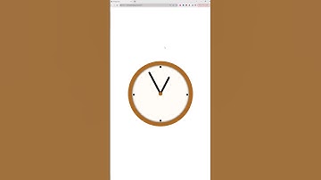 Analog Clock In HTML CSS #shorts #html #css #trending #tutorial #coding
