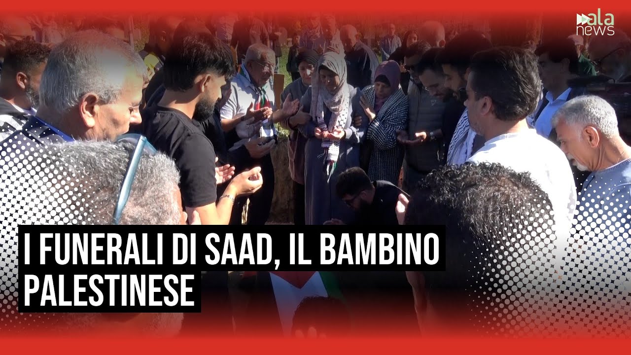 Roma, al Cimitero Flaminio i funerali di Saad, il bambino palestinese