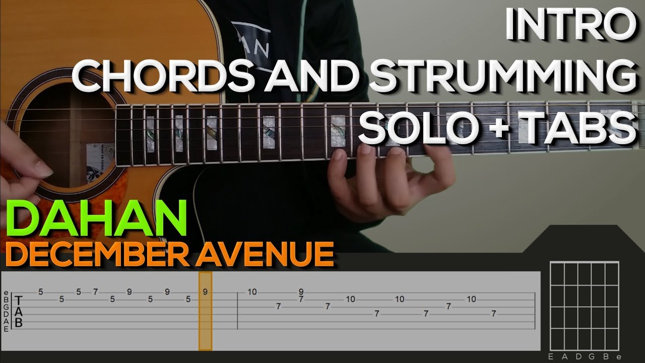 December Avenue Dahan Guitar Tutorial [INTRO, CHORDS AND STRUMMING