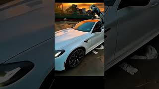 The Robot was drawing Car BMW DRIFT