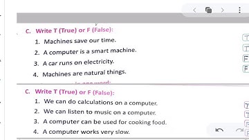 R.P.S Class 1 || True and false