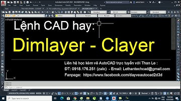 Lệnh CAD hay DIMLAYER và CLAYER - Cài đặt lệnh tắt AutoCAD