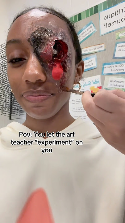 ⚠️BLOOD/GORE⚠️ #halloween #trending #school