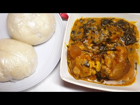 HOW TO MAKE OFE ONUGBU AKA BITTER LEAF SOUP + SEMOVITA ...