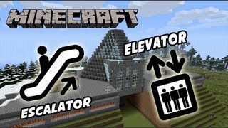 Minecraft - How To Build The Best Elevator Escalator