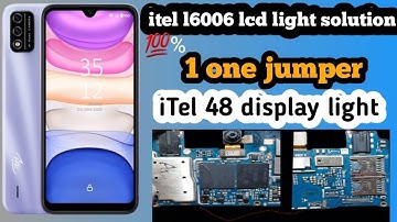 itel a48 (L6006) lcd light solution only 1 jampar a48 display light 💯% cycle solution 2023