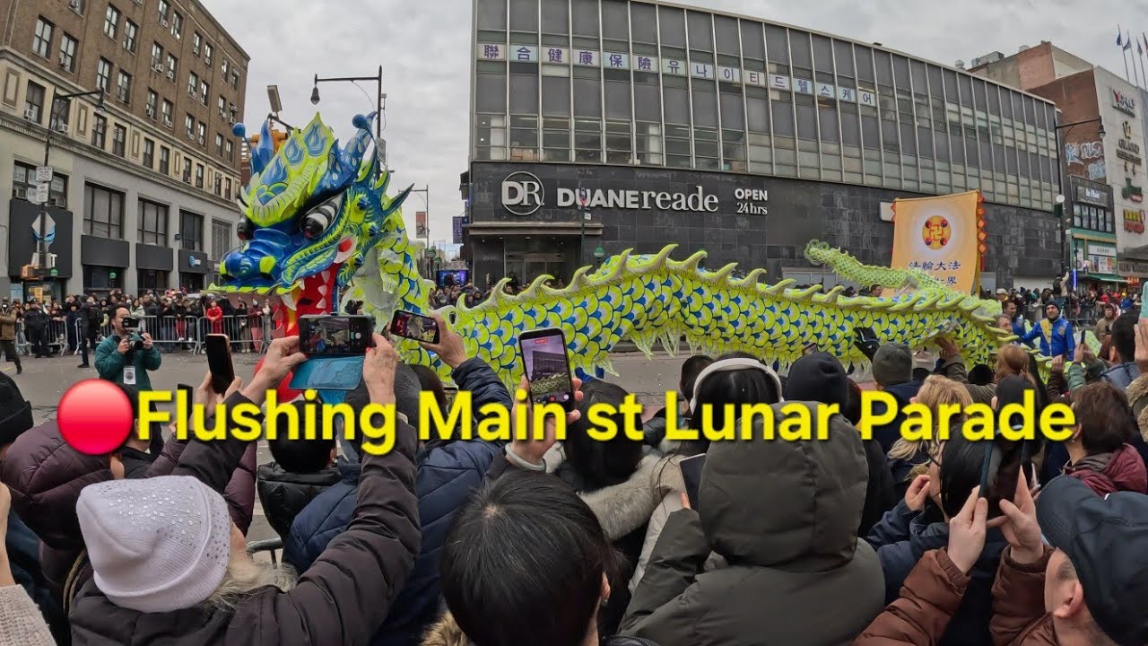 4K Walk Flushing Main st Queens 📸🎥 #viral #explore #video #viralvideo #videos #parade #food #fyp 