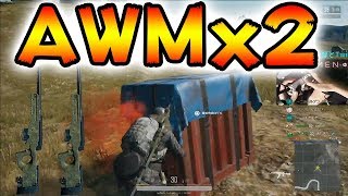 【PS4版 PUBG】救援物資のみのダブルAWMでPS4版初ドン勝 PS4Pro【PLAYERUNKNOWN'S BATTLEGROUNDS】