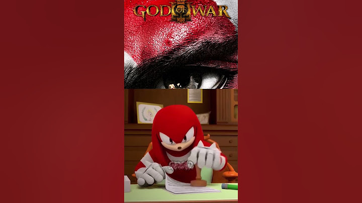 Knuckles giudica God of War #godofwar #kratos