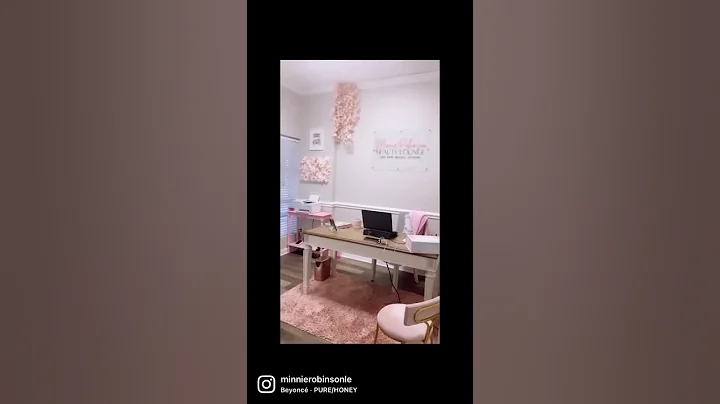 Pink decor in my office at Minnie Robinson Beauty ...