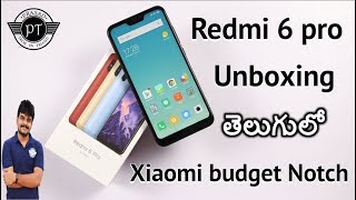 Xiaomi Redmi 6 Pro Unboxing & initial impressions ll in telugu ll