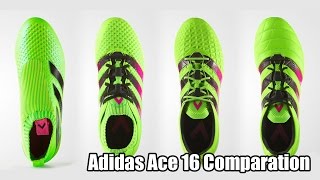 Adidas Ace 16 Comparison - YouTube