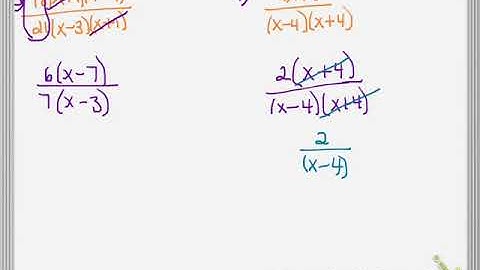 Alg2B Unit7 Lesson 1 Simplify Rational Expressions