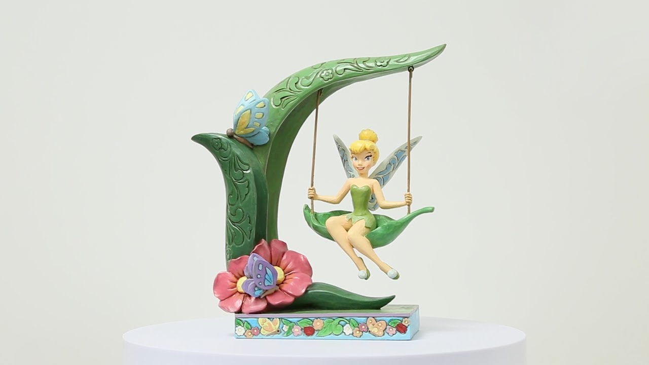 Tinkerbell Spring Time Square Suspended in Springtime Music (Tinker Bell on Swing Figurine) - YouTube