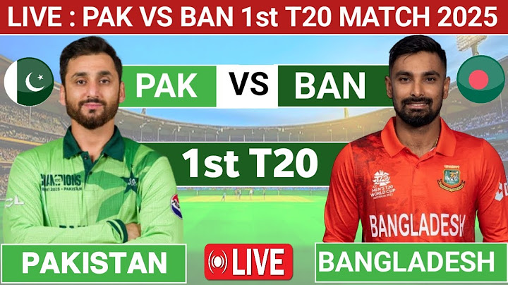 Pakistan vs Bangladesh, 1st T20 | Live Cricket Match Today | Pak vs Ban Live Match