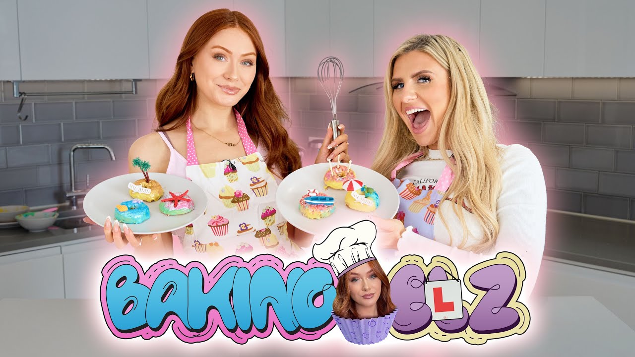 BAKING LOVE ISLAND DOUGHNUTS with CHLOE BURROWS! 🍩 [Baking Elz Ep.3]