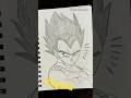 Drawing Vegeta - Dragon Ball Super #drawing #satisfying #shorts