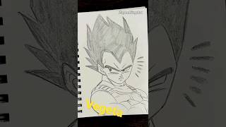 Drawing Vegeta - Dragon Ball Super #drawing #satisfying #shorts