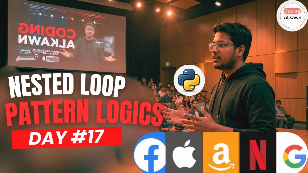 #18 python nested loop in Hindi | How nested loops work in Python | FAANG Pattern | Python Interview