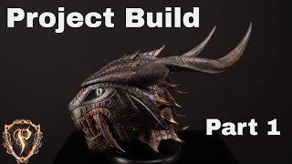 🐲 MASTERPIECE TIGER DRAGON LEATHER HELMET P.1 🛡️ Prince Armory Project Build