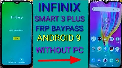 INFINIX SMART 3 Plus || FRP BAYPASS || Android 9/10 New Method