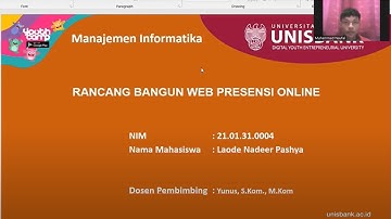 RANCANG PRESENSI ONLINE BERBASIS WEB