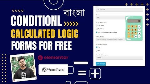 Create Conditional Calculated Logic Forms For Free - Forminator Bangla Tutorial