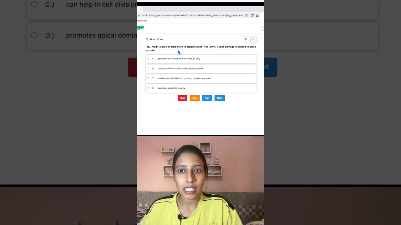 NEET PYQ 🌱 Auxin Trick! Why Does It Kill Dicot Weeds in Lawns? | NEET Biology #neet2026