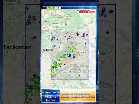 Tacikistan'da 6.8 büyüklüğünde meydana gelen depremin Yeraltı Sesi - 2023-02-23 03:37:40