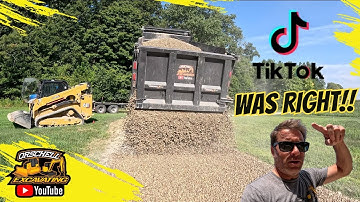 You Won’t Believe This Gravel Driveway Transformation! (CAT 275 + Harley Rake)