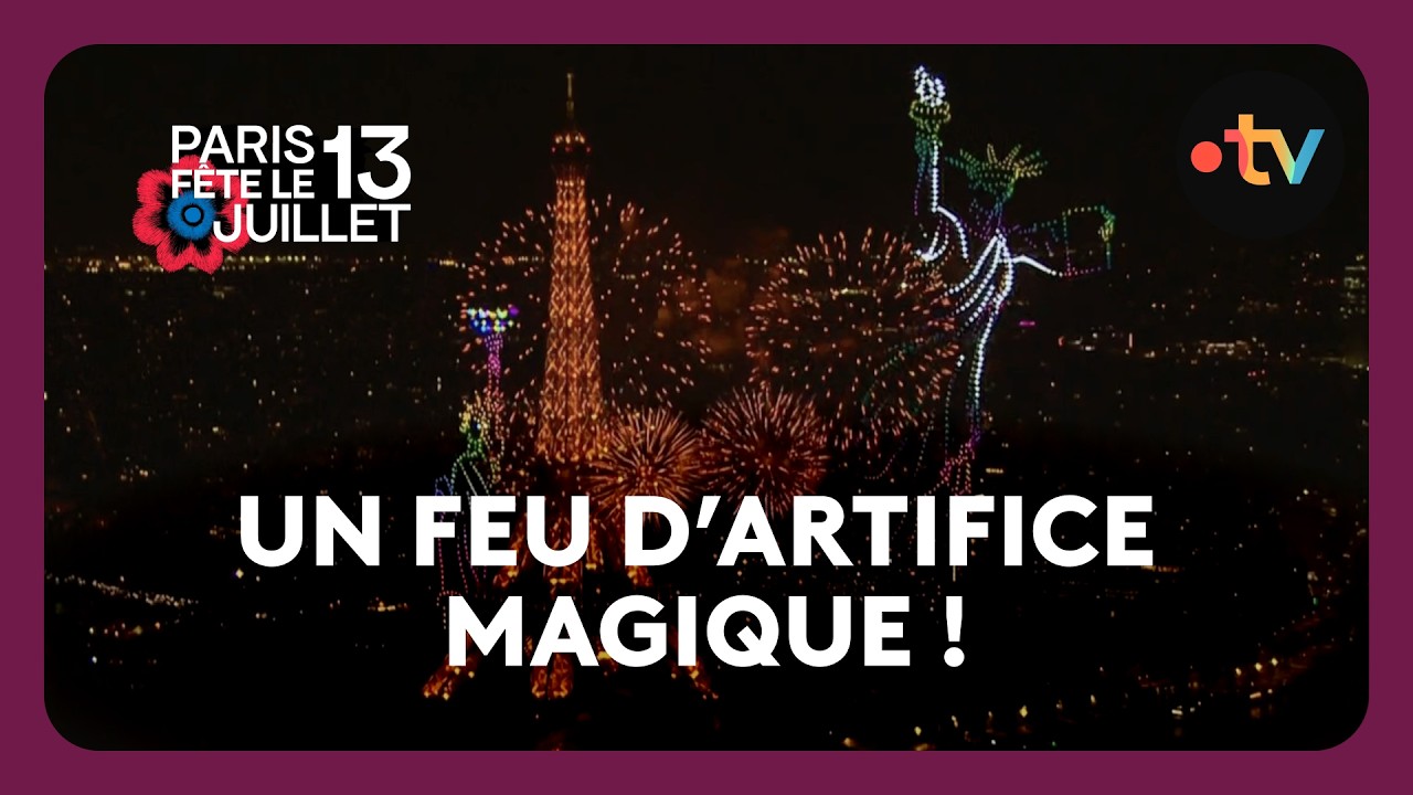 Le magnifique feu d’artifice de Paris sur la Tour Eiffel - 13 juillet 2026