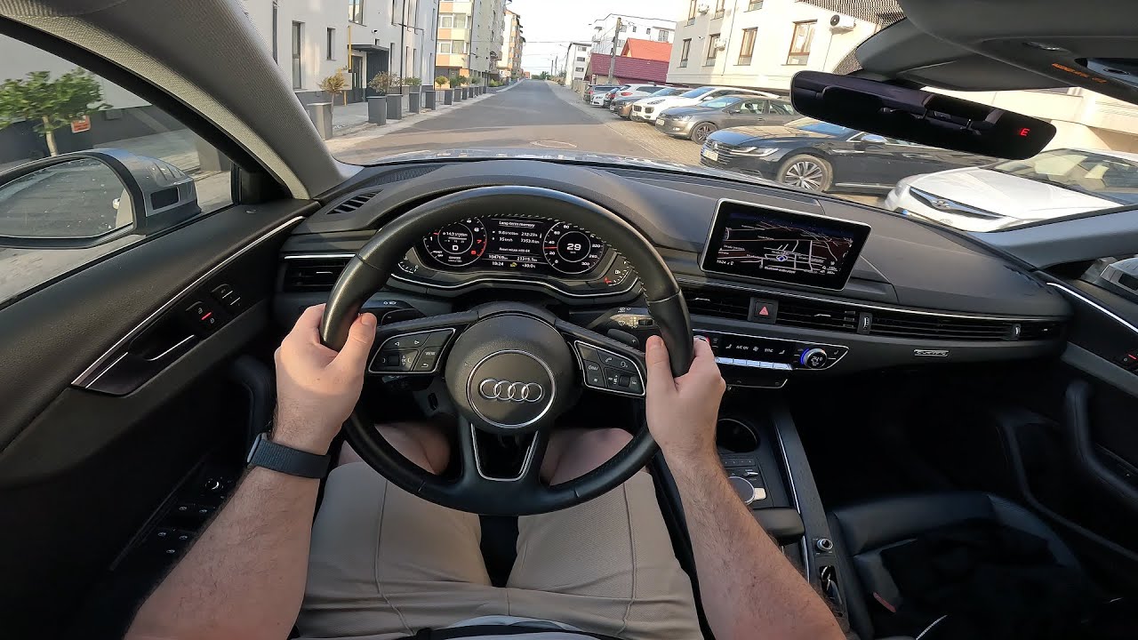 POV Drive | Audi A4 B9 2019 2.0 TFSI Quattro | 252 HP | Relaxing Drive & Rainy Ending
