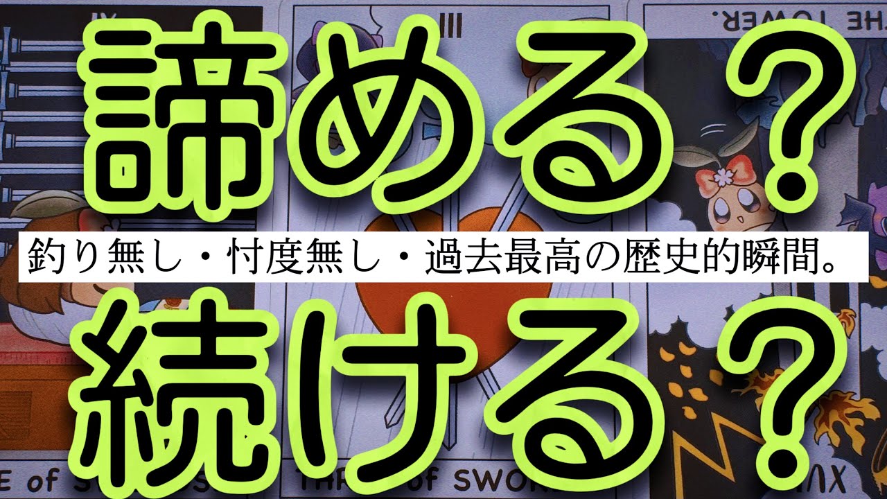 【過去最高回】500本以上占って来た中で初めての結果を引いてしまいました……ガチの号泣回。忖度無しの本気鑑定。この動画だけは絶対に見て欲しいです。諦めようか迷っているあなた様へ。