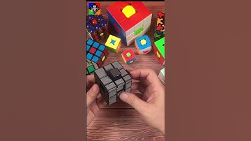 SIX DOTS PATTERN IN BRUSHED GRAY MIRROR CUBE #shorts #rubikscube #youtubeshorts #viral #shortvideo