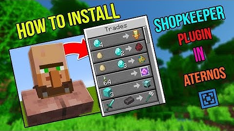 How To Add Custom Shopkeepers in Aternos Server | Shopkeepers Plugin Aternos | Add Shop in Aternos
