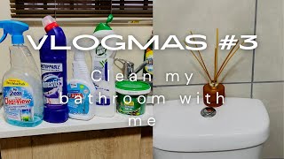 Vlogmas #3: Clean with me my small bathroom🛁 EMQASHWENI #southafricanyoutuber