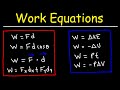 Work, Energy, and Power: Key Concepts and Formulas in Physics