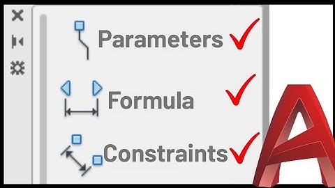 AutoCAD Dynamic Block with Parameter Formula and Constraints