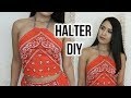 BANDANA HALTER TOP DIY DamaV425