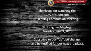 May 12,  2026 Planning Commission Meeting