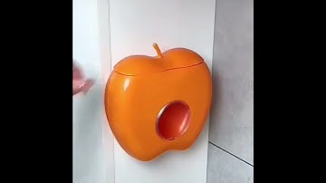 PVN55560 Hộp đựng màng bọc thực phẩm hình quả táo treo tường tiện lợi