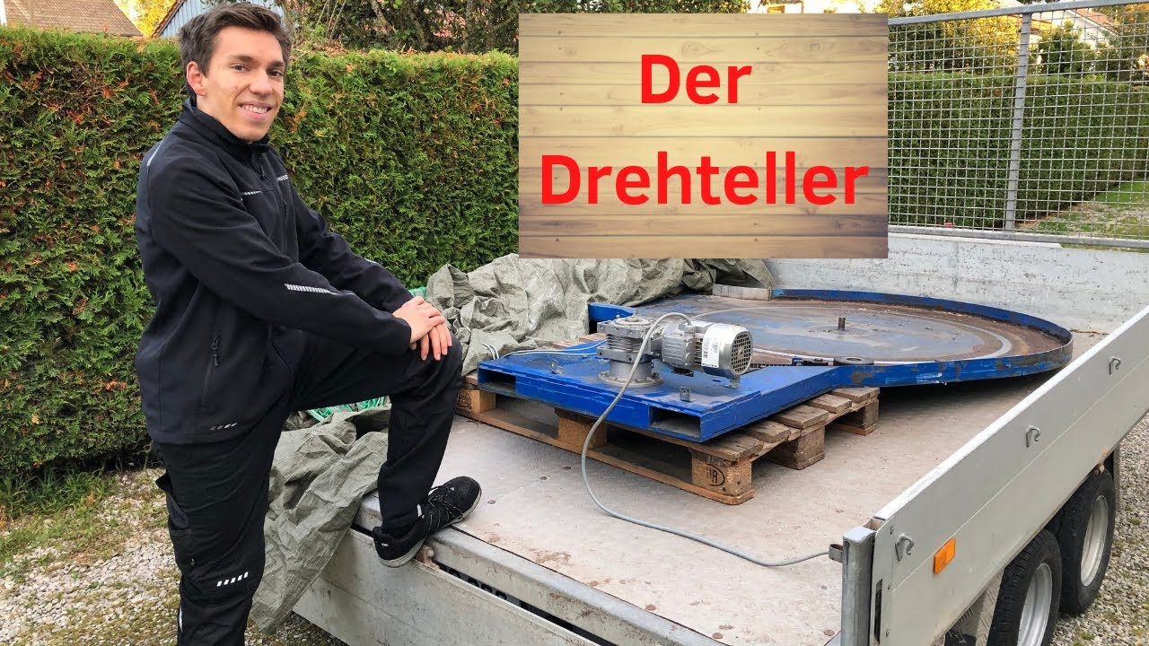Das bislang verrückteste Projekt! - Drehteller eines alten Palettenwicklers - motorized turntable