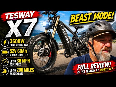 TESWAY X7 AWD REVIEW! 🚨 3600W DUAL MOTOR + 60Ah BATTERY + 200-MILE RANGE?!