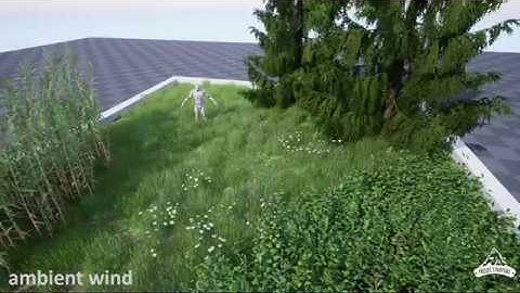 WIP UE4 Wind Animation on Vegetation