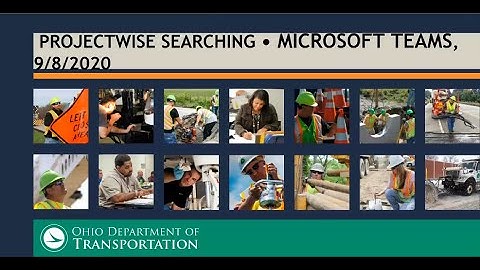 ProjectWise Searching Webinar