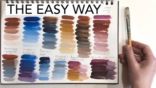 Beautiful Harmonious Color Mixing in Acrylics | How to Avoid Muddy Colors